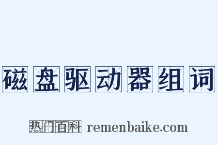 磁盘驱动器组词是什么意思的图片